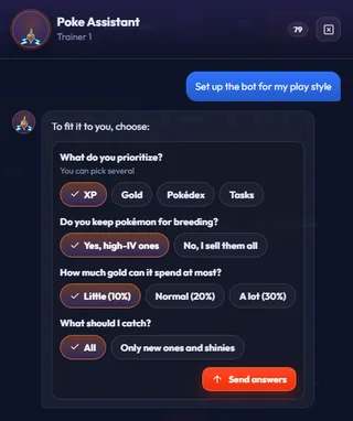 An AI that sets up the bot for you · PokeFun