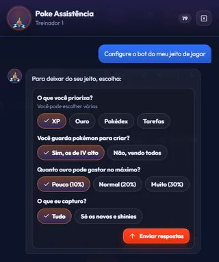 Uma IA que configura o bot para você · PokeFun