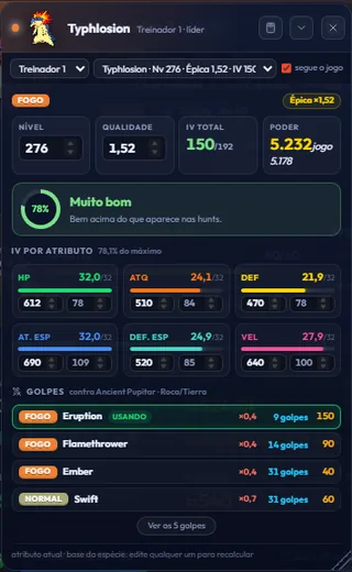 Os IVs de qualquer pokémon · PokeFun